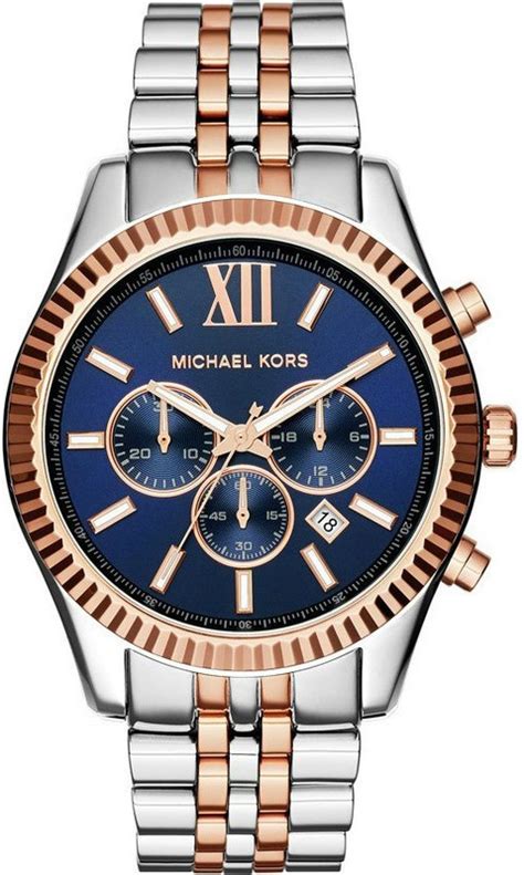 horloge blauw michael kors|Michael Kors men's blue.